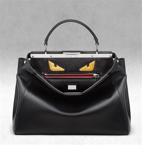 fendi monster tote red|fendi peekaboo monster.